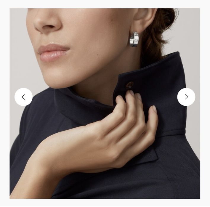 Золотые серьги Cartier с бриллиантами