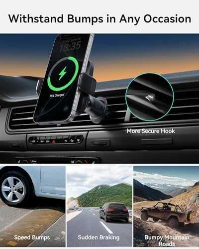 Ново Qi2 15W Магнитно Безжично Зарядно и Държач за Телефон за Кола