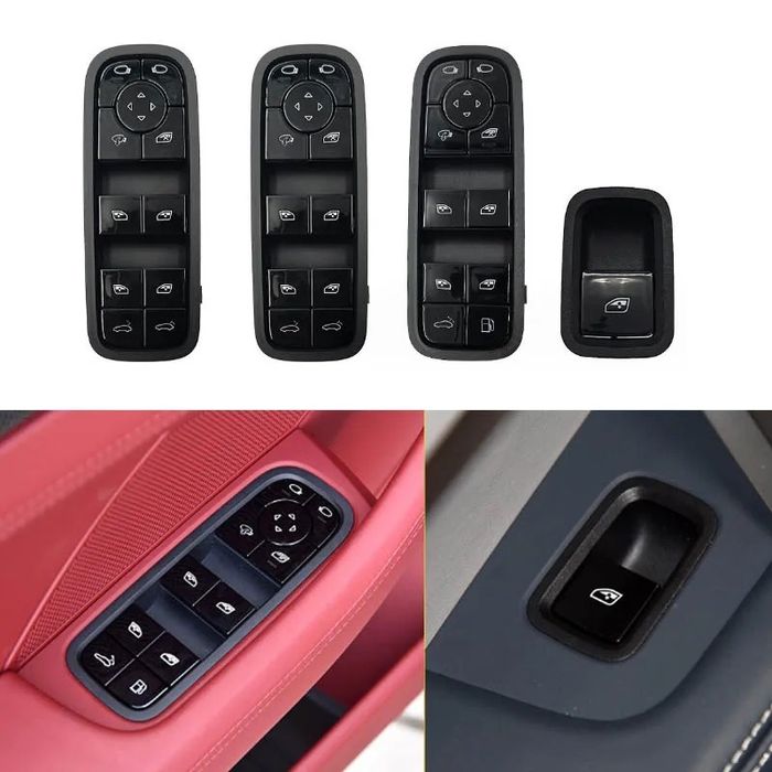 Panou butoane switch geamuri sofer Porsche Cayenne Panamera Hybrid