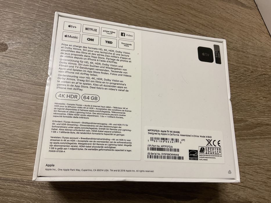 Apple TV 4K 64 Gb  mp7pfd/a nou