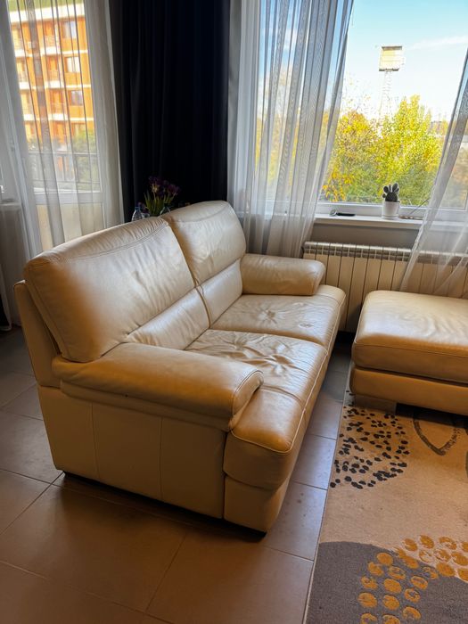 Италиански кожен диван