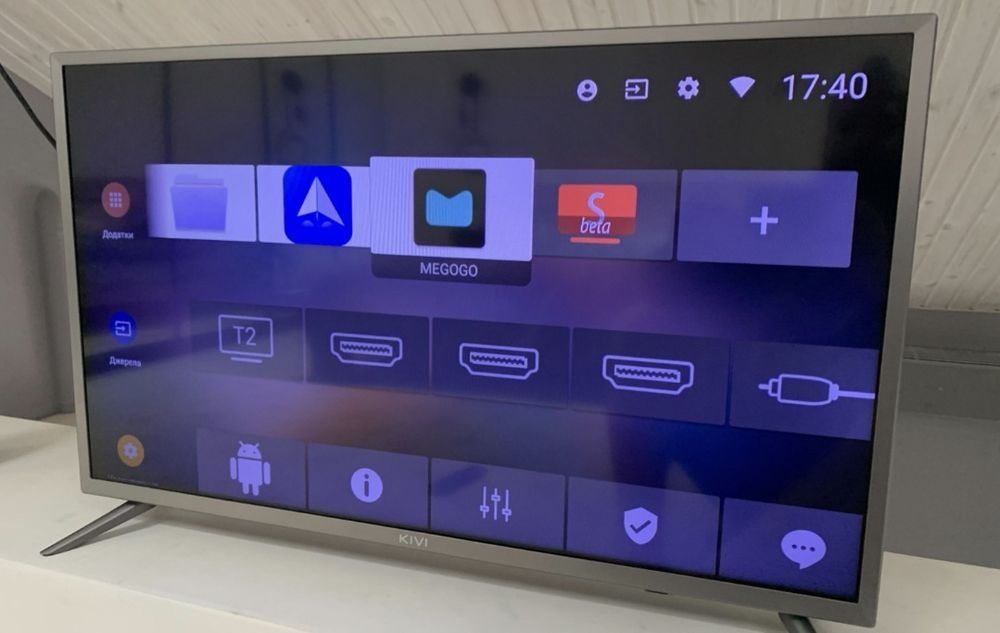 *️⃣ Kivi Smart Android Tv 32HR50GR Диогональ 81см / QTV