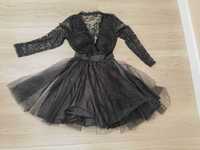 Черна официална рокля - С