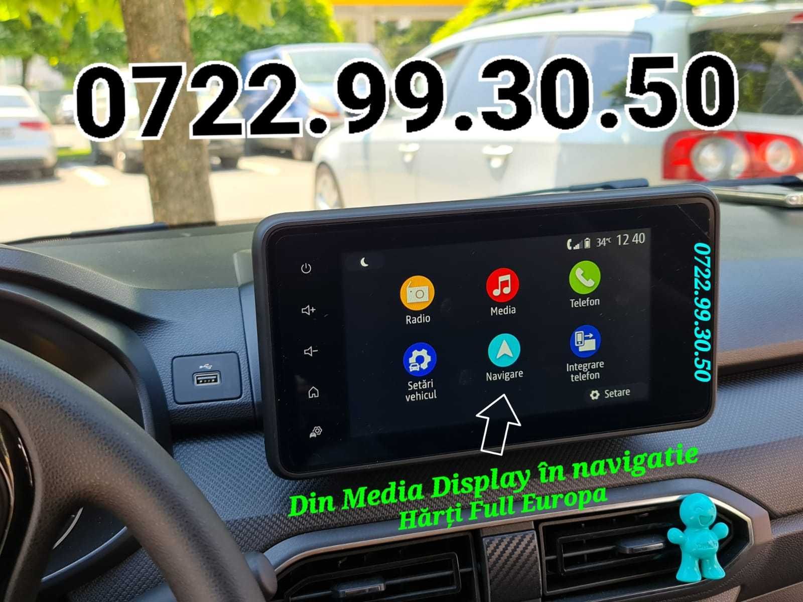 MEDIANAV Dacia Logan 3 Hărți Navigație Media Display update Camera Rvc