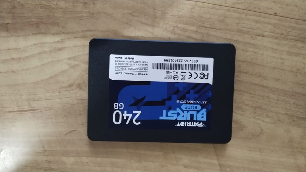 SSD 240 gb. Patriot