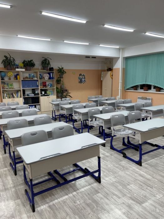 Парта Шымкент.Парты. Двухместная парта. Школьные парты со склада