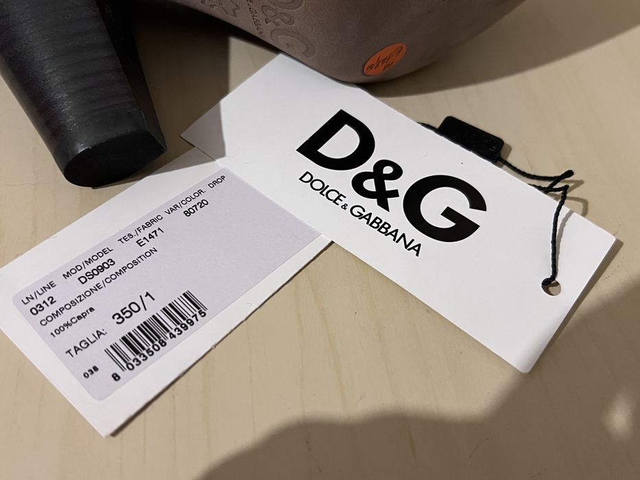 Pantofi dama piele Dolce & Gabbana original, nou, marimea 35