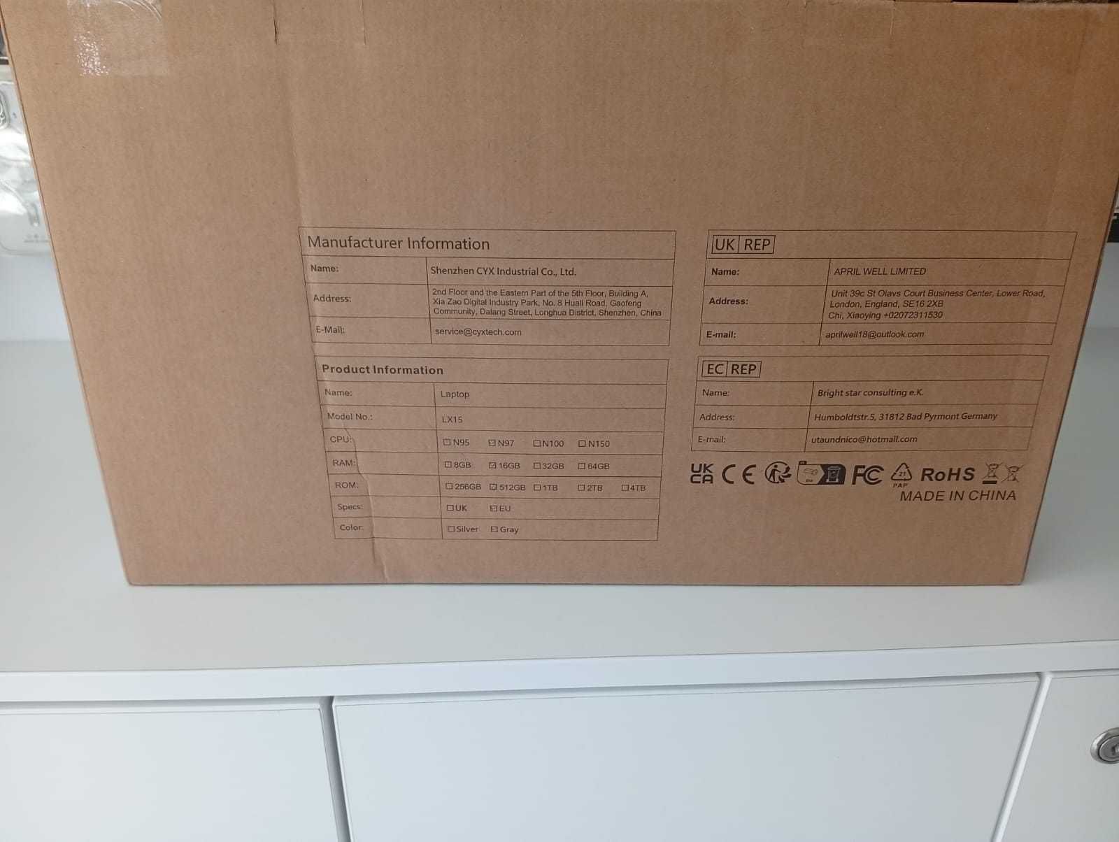 Laptop Acemagic 16gb ram 512 GB