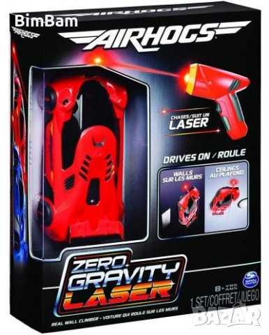 Комплект количка с лазер / Zero Gravity Laser / Airhogs - червена/синя