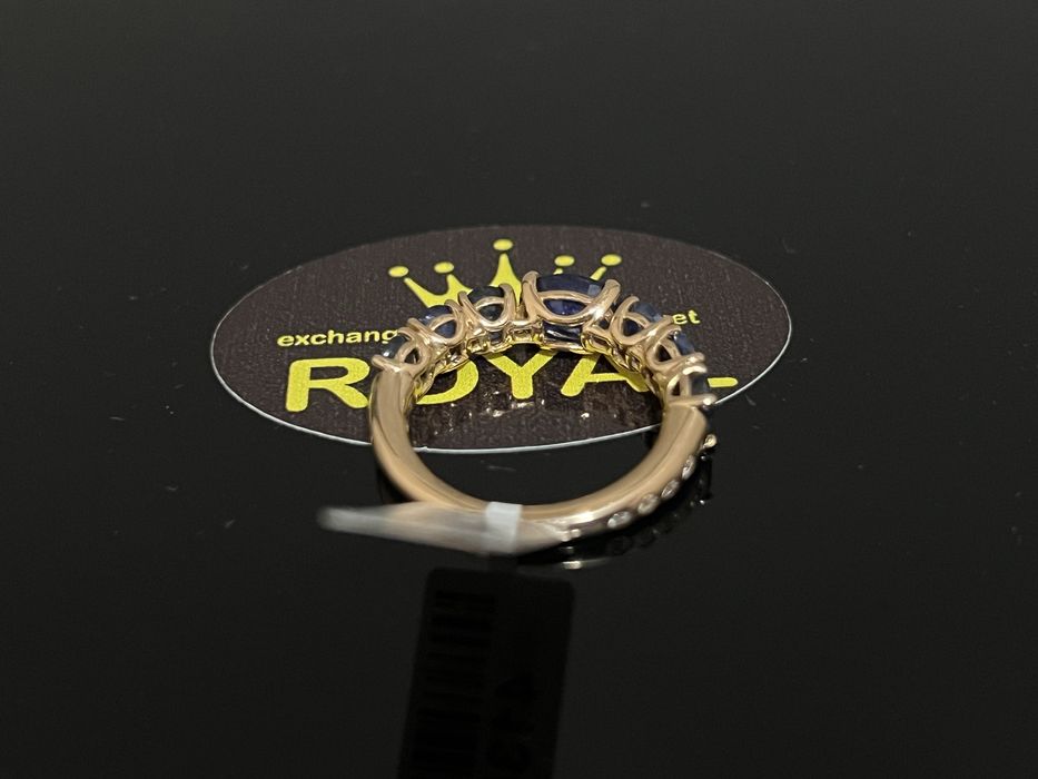 Bijuteria Royal CB : Inel dama aur 18k 5,01gr Diamante si safire