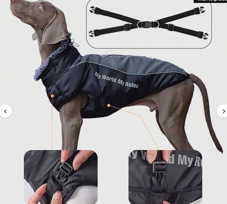 Топло зимно и водоустойчиво яке за кучета