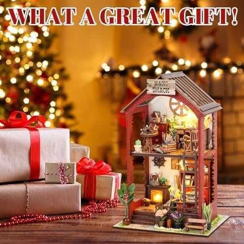 Нова Къща за сглобяване с осветление и мебели – творчески DIY сет дом