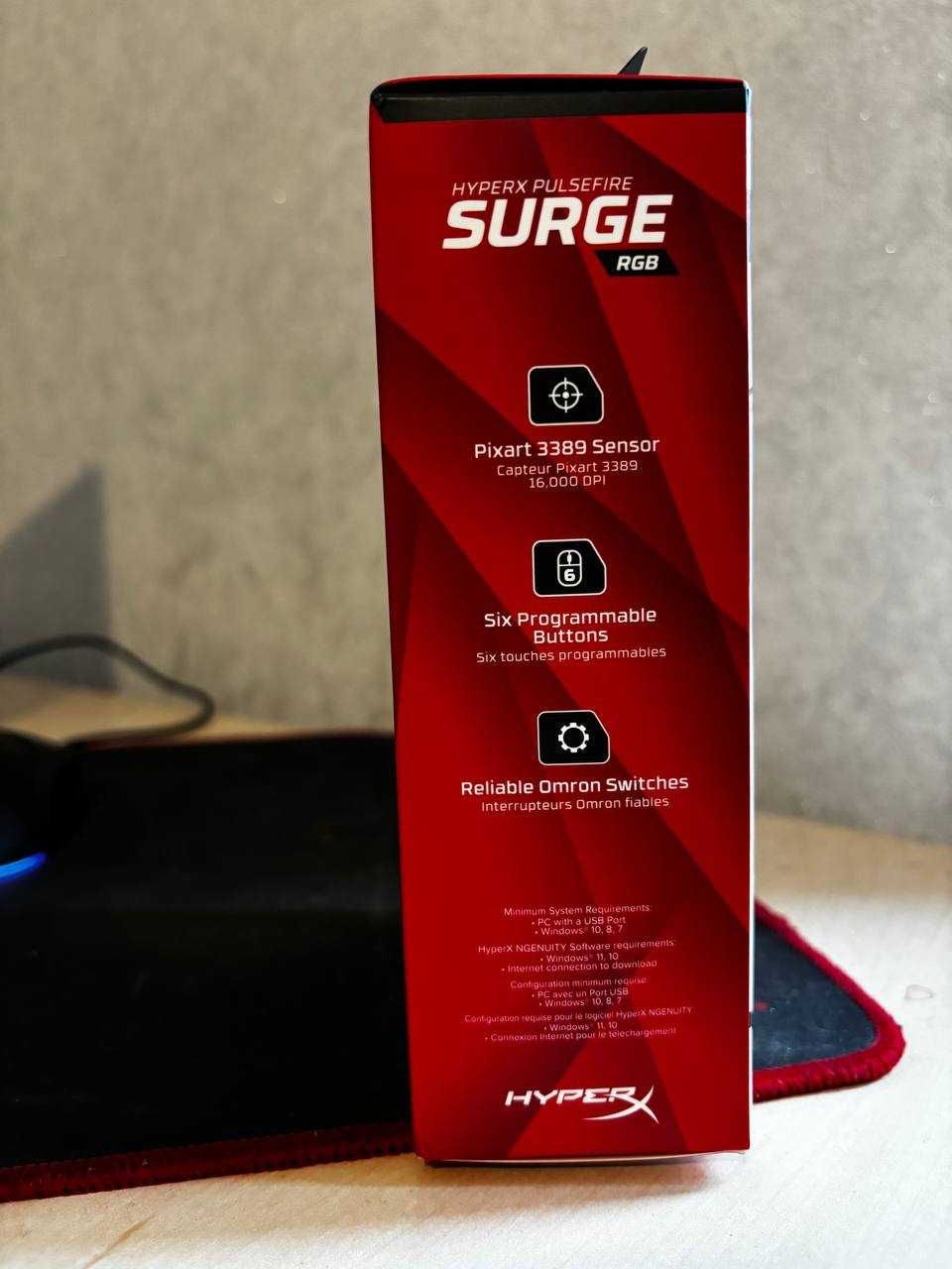 Игровая мышка hyperx pulsfire surge