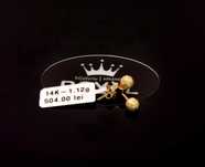 Bijuteria Royal cercei din aur 14k 1.12 gr
