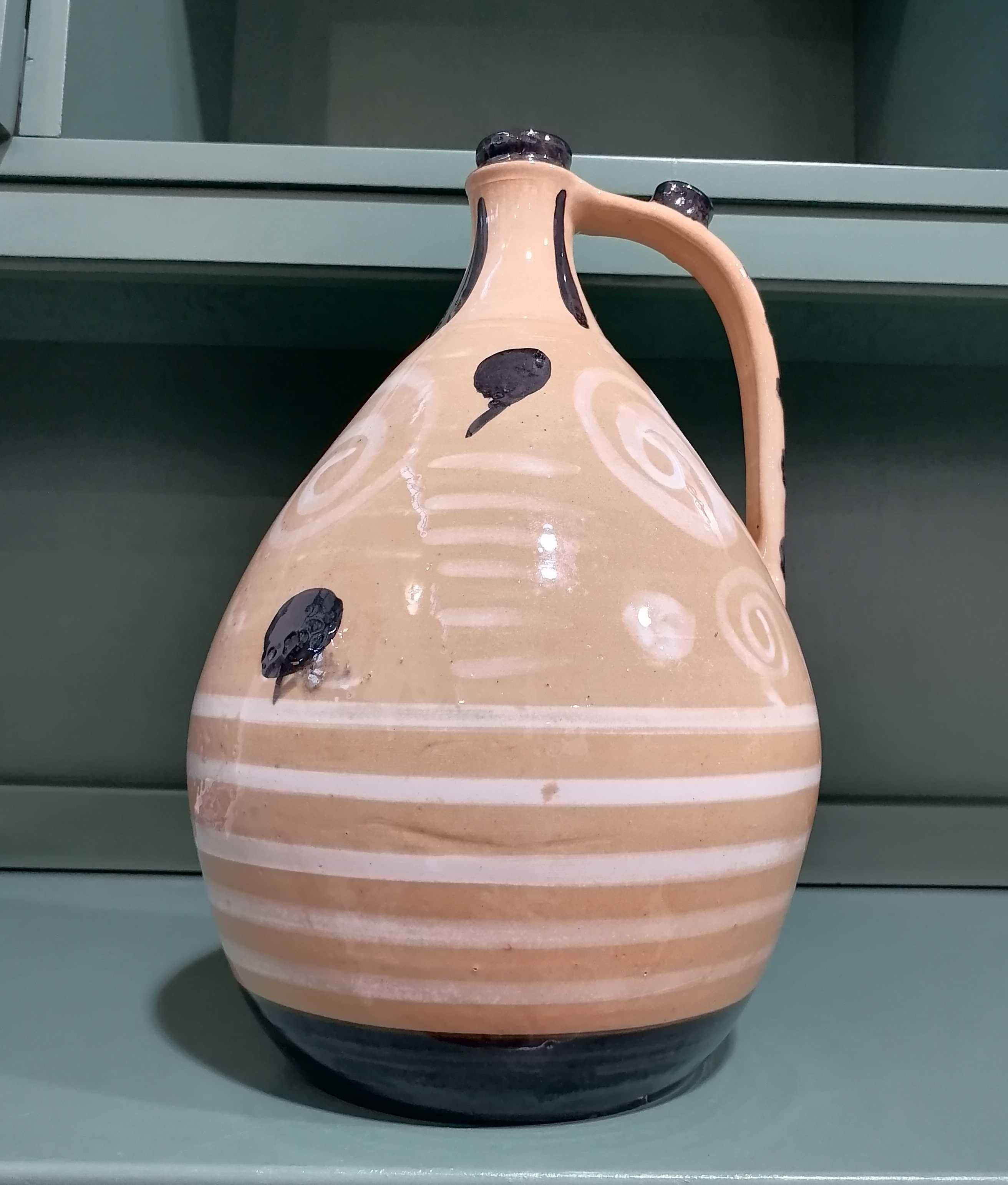 Vas ceramic vechi Bruno Fassari Italy  (Ulcior lut/Obiect decorativ)