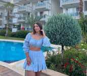 Set costum din fusta si top