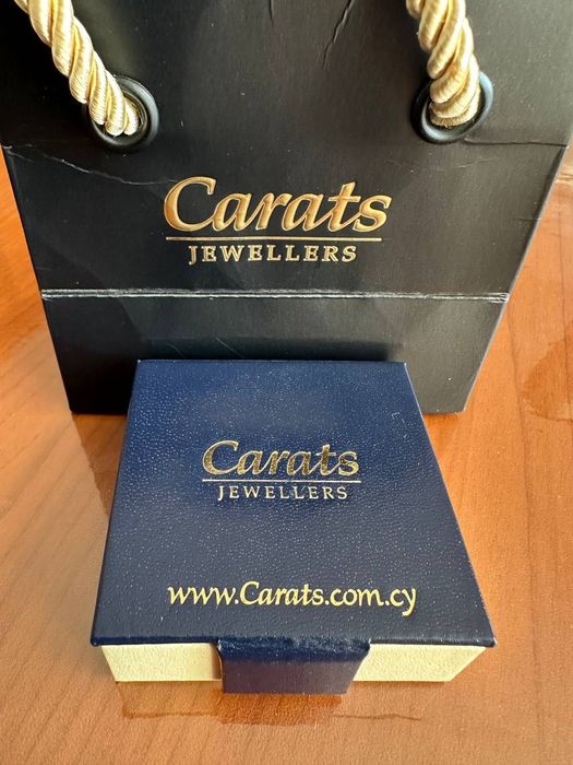 Чисто нови сребърни обеци със златно покритие