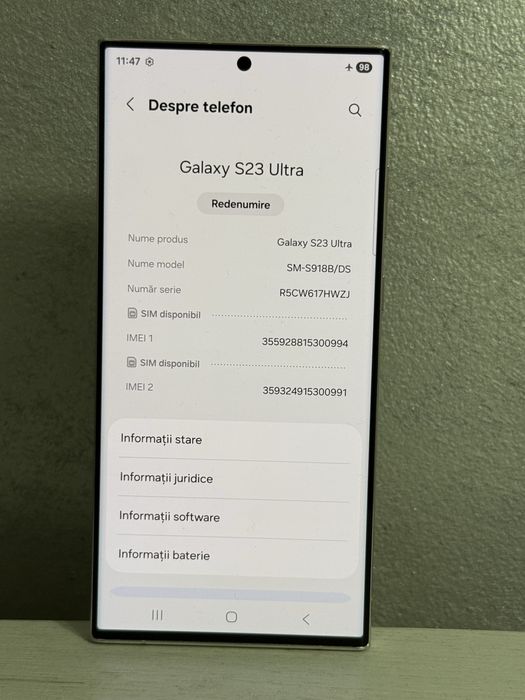 Samsung S23 Ultra pret 2000 lei
