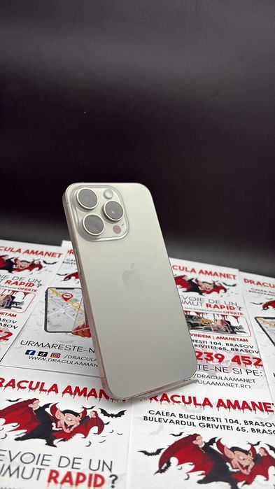 Dracula Amanet:Iphone 15 Pro 128Gb/86%.