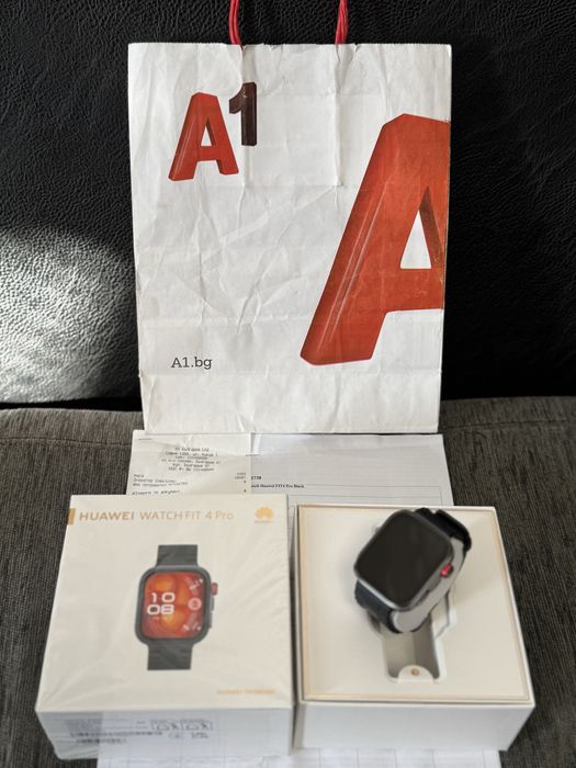 КАТО НОВ Huawei Watch Fit 4 Pro BT А1 Гаранция 2г Black Черен