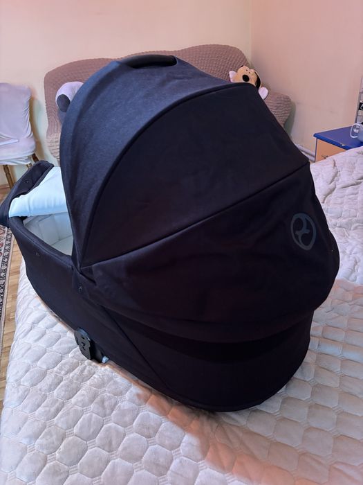 Landou Cybex Gold S Lux Moon Black + adaptori /perfecta stare