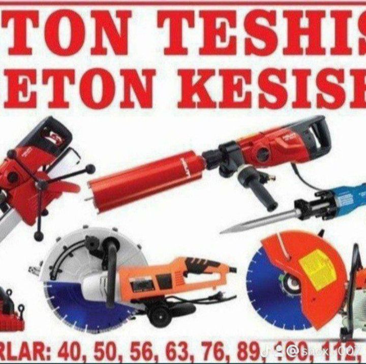 Beton kesish teshish buzish