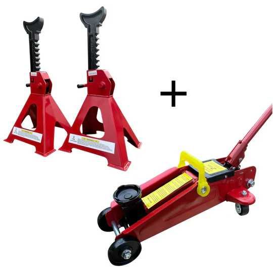 Комплект стойки за Автомобил 3т 190-425мм + Хидравличен крик  2т.