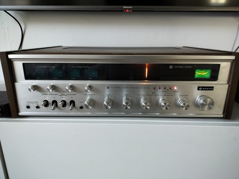 Raritate Sanyo DCX 3300KB amplituner quadro vintage 1974