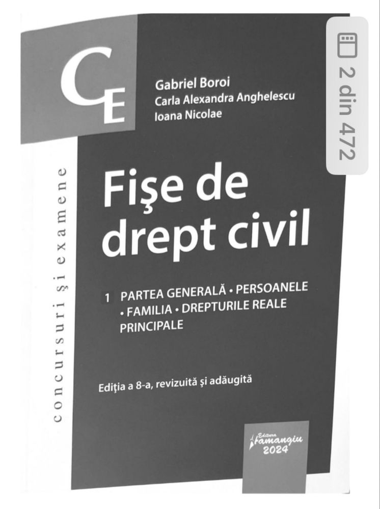 Fise Drept Civil, editia 8, 2024