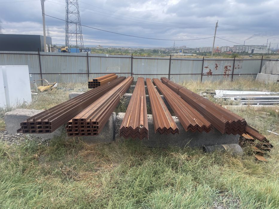 Уголки, швеллеры новые 6 и 12 метров