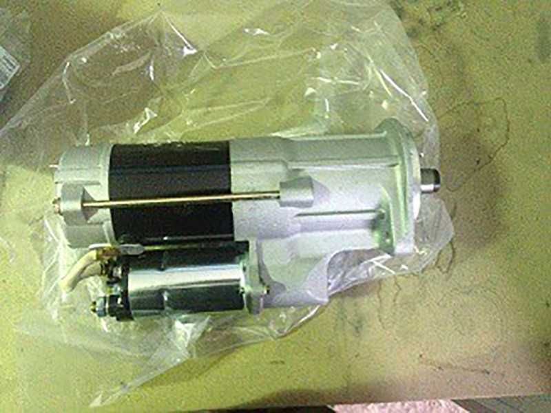 Стартер на строительную спецтехнику Hitachi Doosan Volvo Hyundai