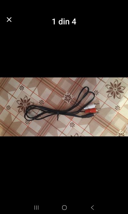 Vând cablu cu mufă Aux Jqk pentru boxe etc (nou)