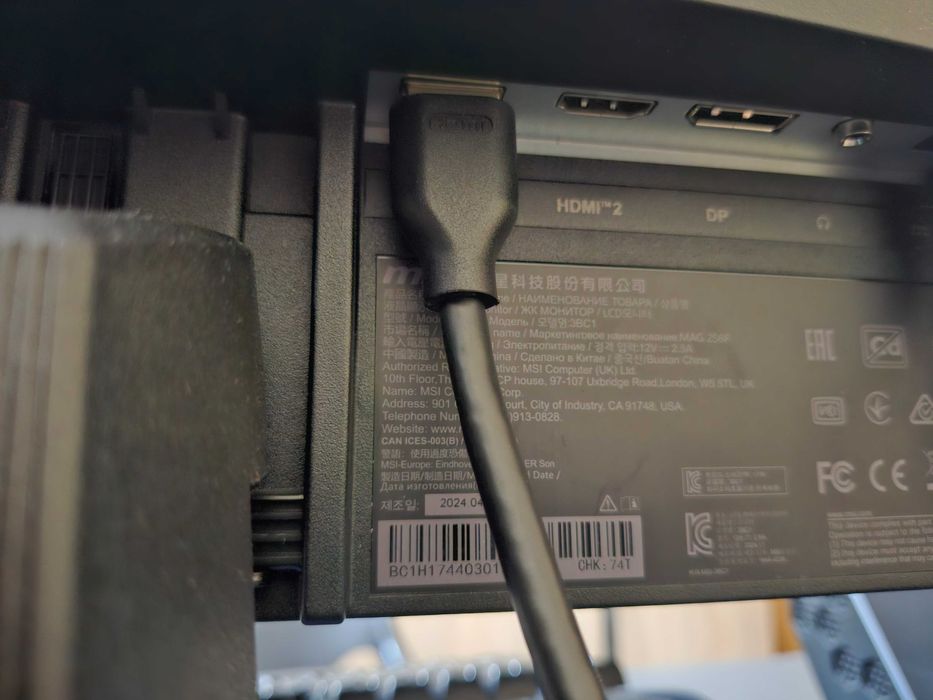 Monitor Gaming LED IPS MSI MAG 256F, 24.5 Full HD 180Hz, 1.07B culori