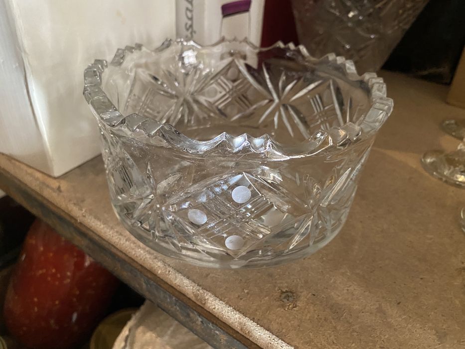 Хрусталь 2 вазы и стакны все вместе одна цена