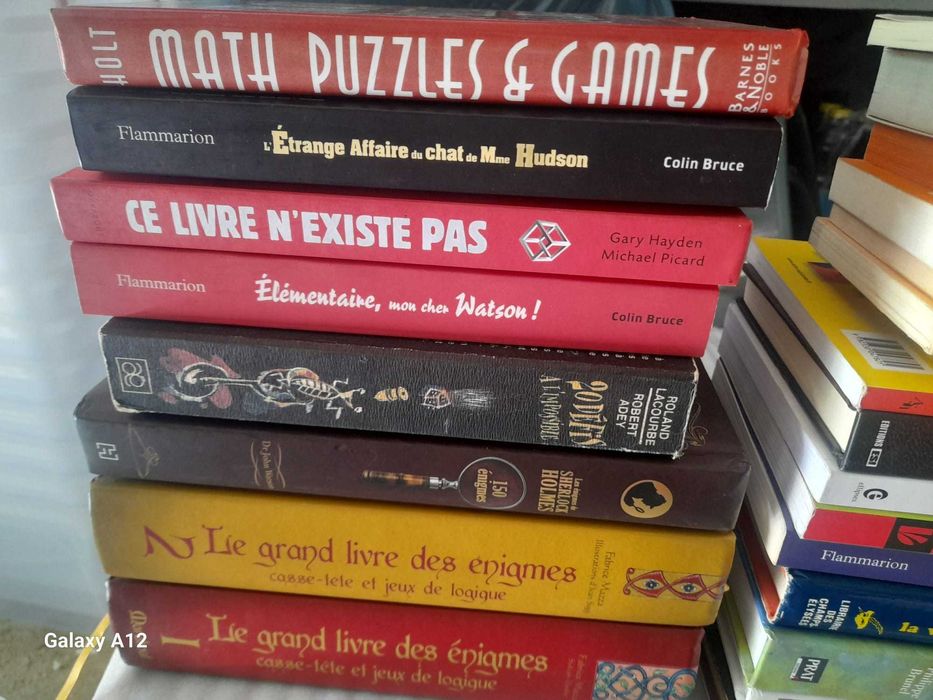 Carti de enigme logice, enigme politiste, limba franceza