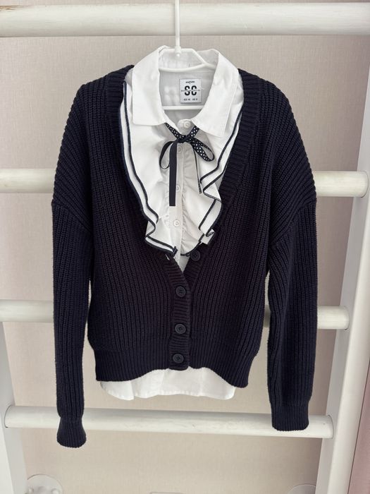 Кардиган Button Blue и блузка Playtoday 128-134 и 140