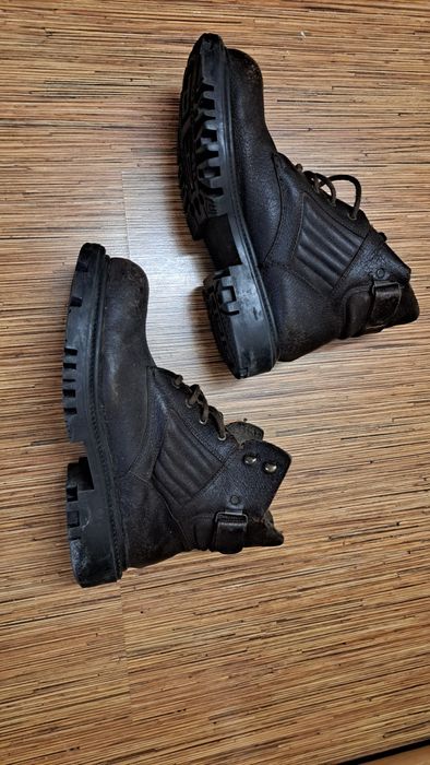 Зимни мъжки кожени боти