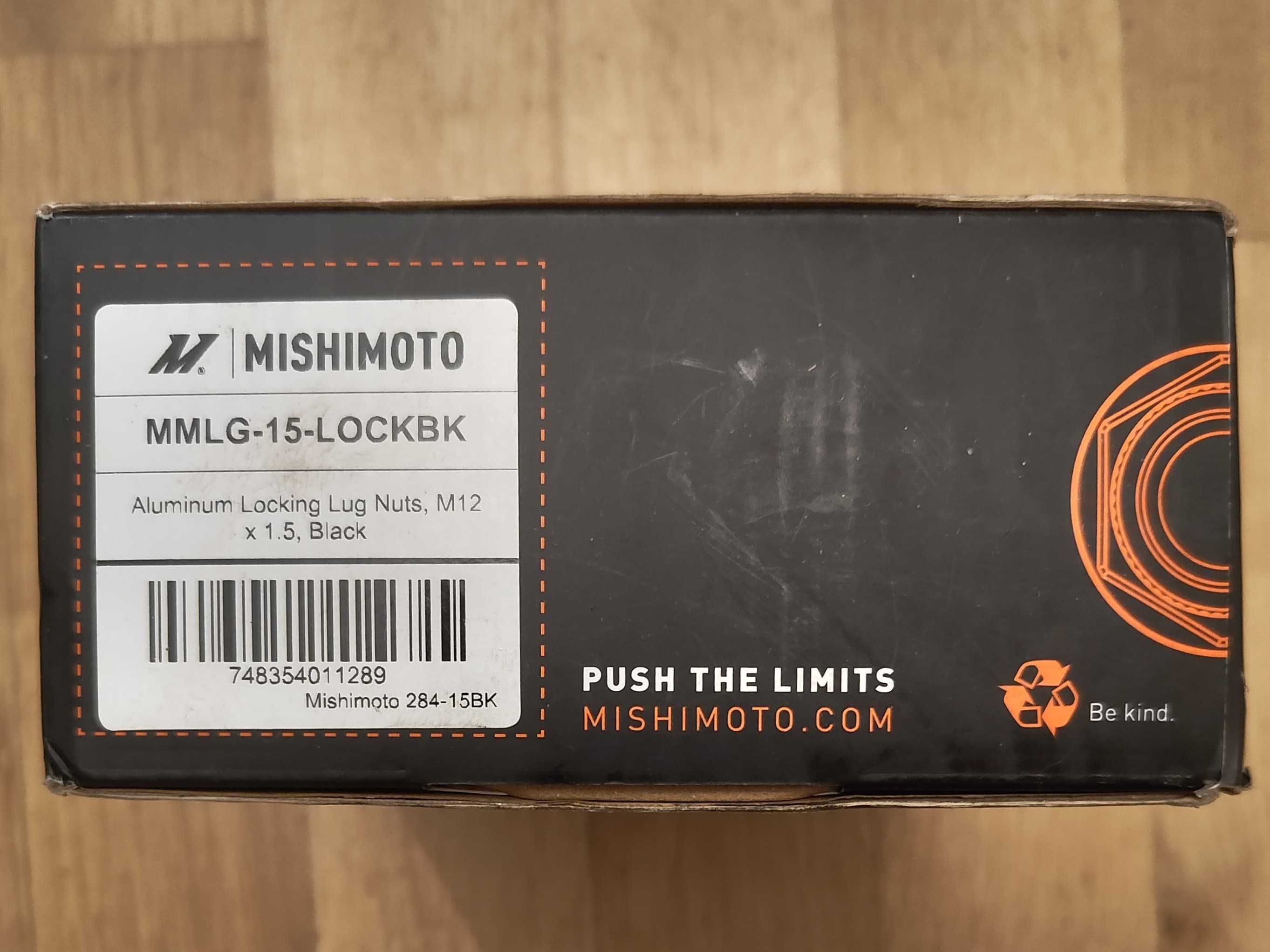 Piulite Aluminiu Negre M12x1.5 cu Antifurt, Mishimoto Lugnuts
