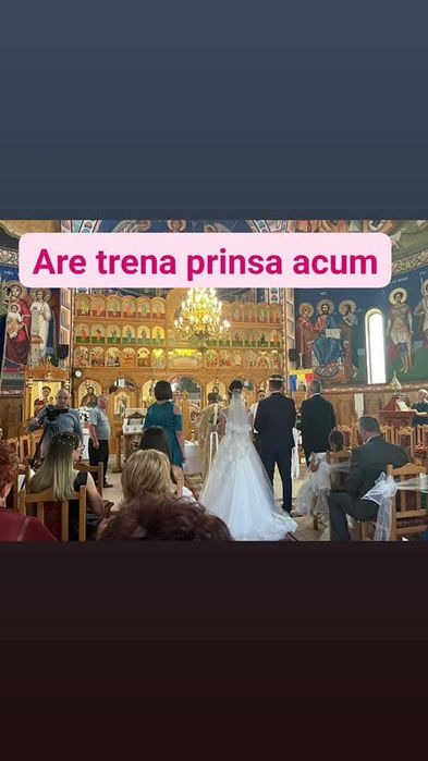 Rochie de mireasa curatata .unicata-pret negociabil
-