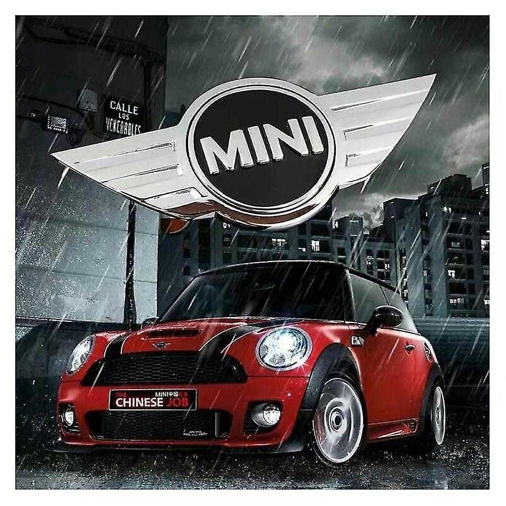 Emblema fata-spate Mini Cooper 11.5 x 5 cm