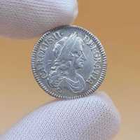 Moneda de argint 1679 King Charles II
