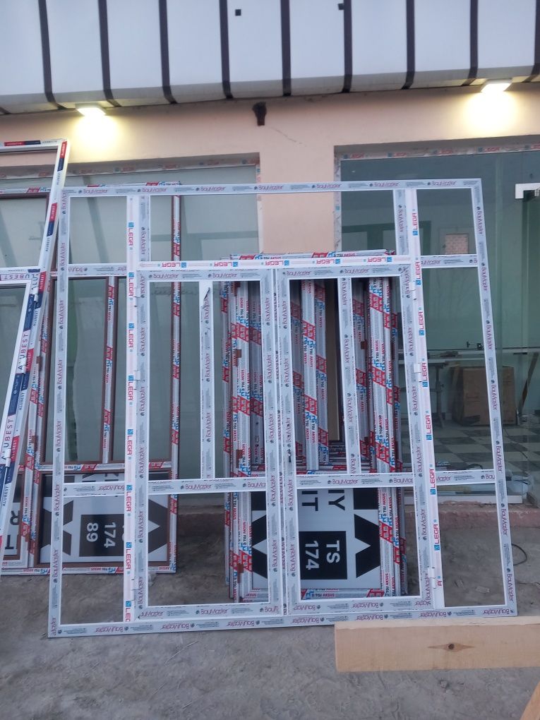 Akfa deraza va eshiklar vitrajlar tayorlab beramiz istalgan razmerlard