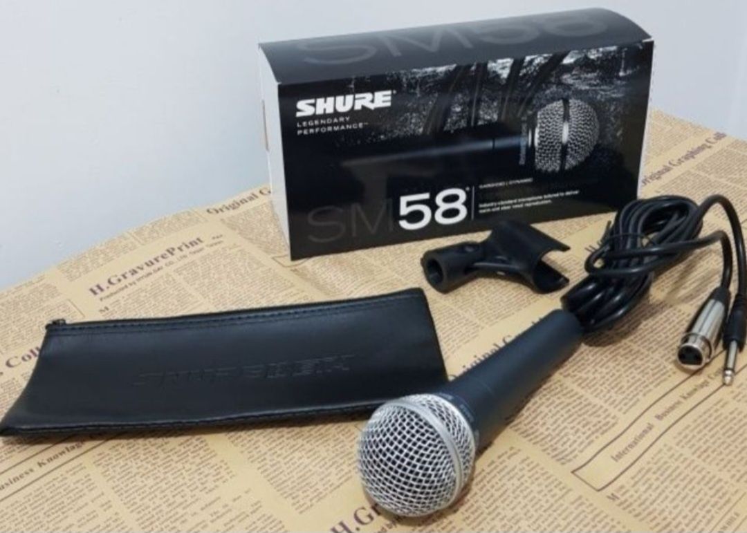 Microfon Shure SM 58 pentru voce unidirectional cardioid