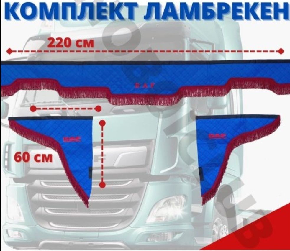 Ламбрикен, накидки на панель, Эва полики