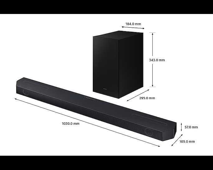 Soundbar система Samsung HW-Q600C безжичен субуфер, обща мощност 360 W