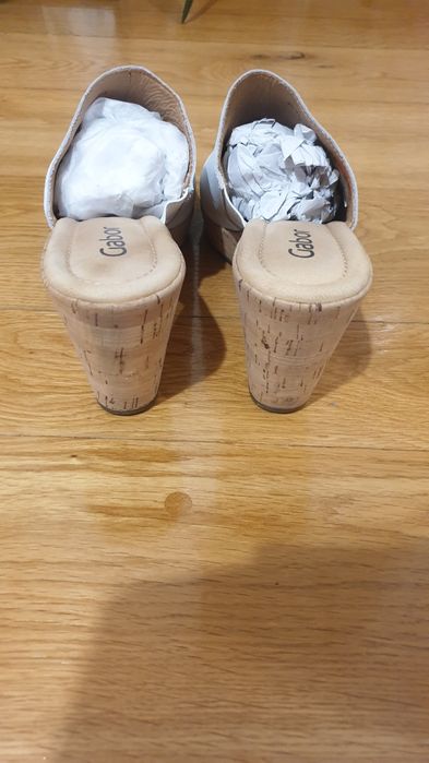 Papuci piele, 41, talpa ortopedica, Gabor