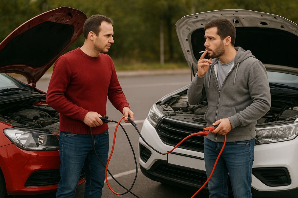 Услуга перемычки перекура авто. Перекур хизмати
