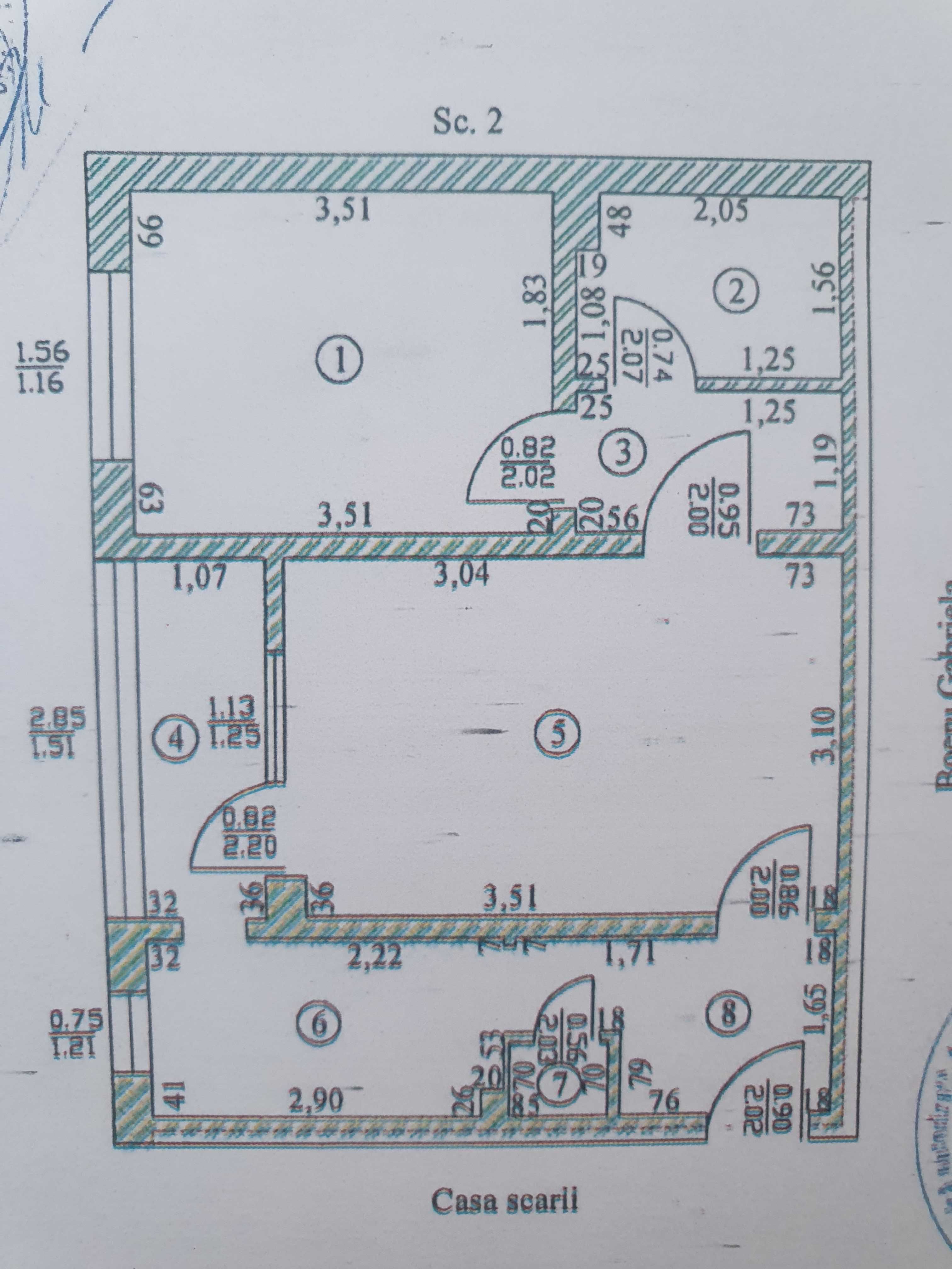 Vânzare Apartament 2 Camere – Focșani Sud, Etaj 4/4
