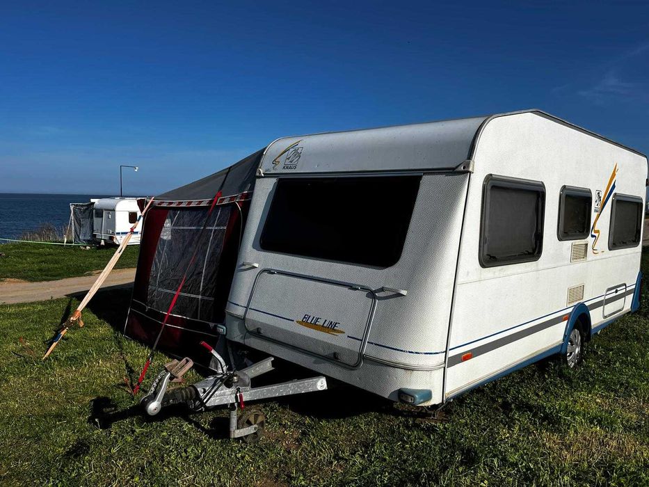 Rulota KNAUS blue line cu panou si boiler gaz -schimb cu fiat ducato