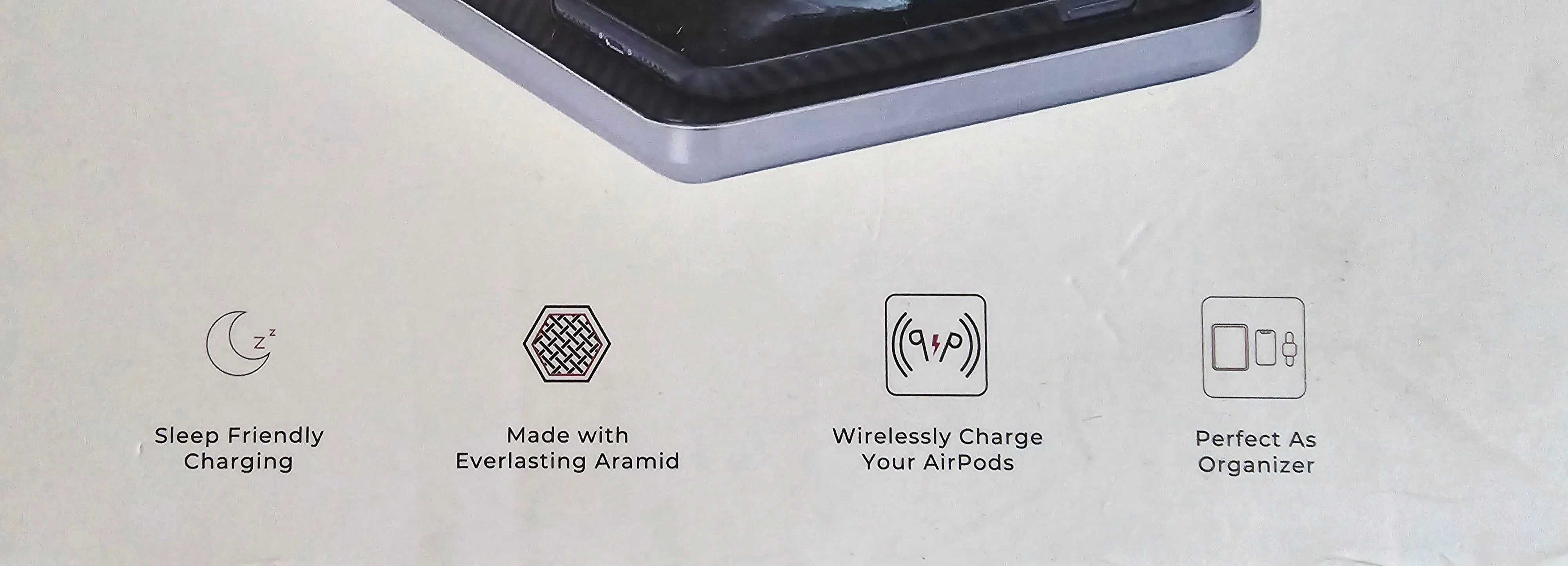 PITAKA Air Quad 4 in 1 Fast charge безжично зареждане Iphone, Samsung